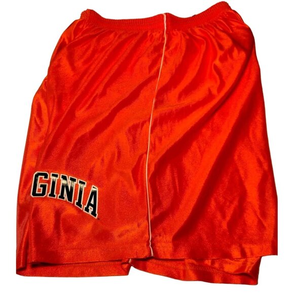 UVA University Of Virginia Cavaliers Shorts Men XL Orange Nylon Vintage USA READ - Picture 4 of 11